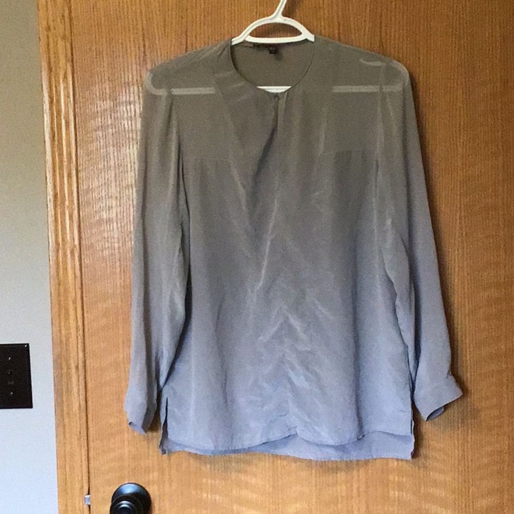 Judith and Charles silk tunic blouse.